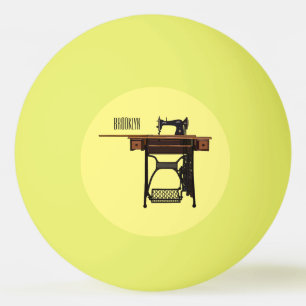 Balle De Ping Pong Illustration de la machine à coudre