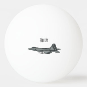 Balle De Ping Pong Illustration de l'avion de chasse