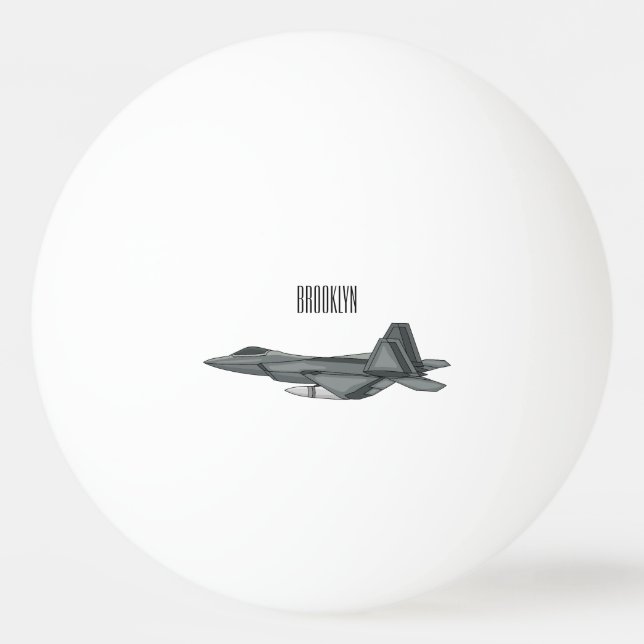Balle De Ping Pong Illustration de l'avion de chasse (Devant)