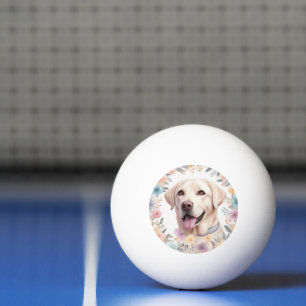 Balle De Ping Pong Illustration de l'extracteur floral Whimsical Labr