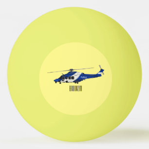 Balle De Ping Pong Illustration de l'hélicoptère de police