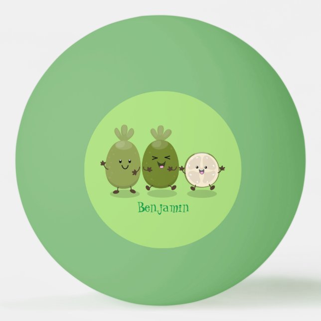 Balle De Ping Pong Illustration de mignonne guava feijoa (Devant)