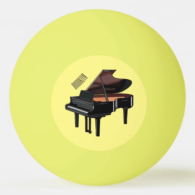 Balle De Ping Pong Illustration de piano (Devant)