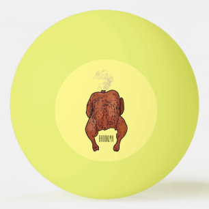 Balle De Ping Pong Illustration de poulet rôti