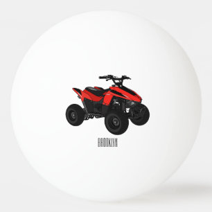 Balle De Ping Pong Illustration de Quad bike atv