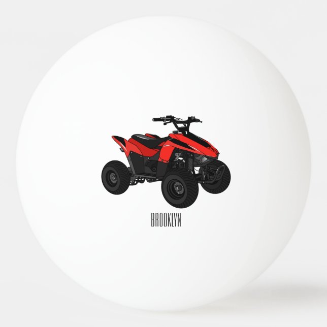 Balle De Ping Pong Illustration de Quad bike atv (Devant)