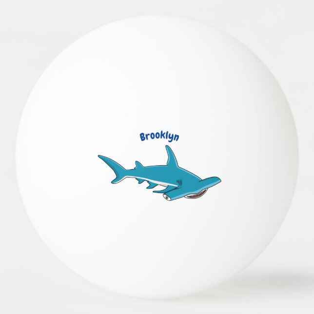 Balle De Ping Pong Illustration de requin marteau (Devant)