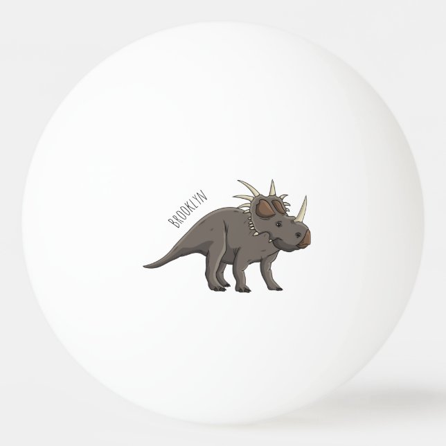 Balle De Ping Pong Illustration de Styracosaurus (Devant)