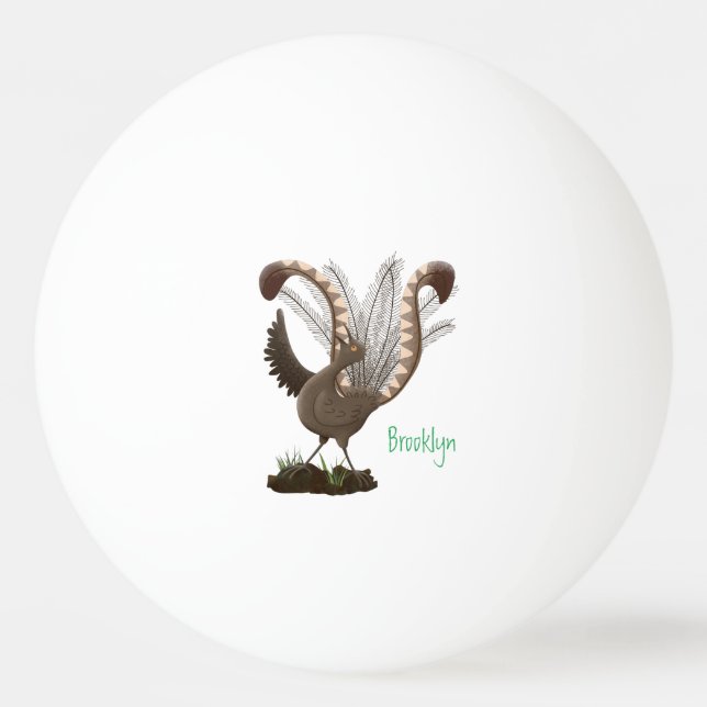 Balle De Ping Pong Illustration de superbe et superbe lyrebird (Devant)