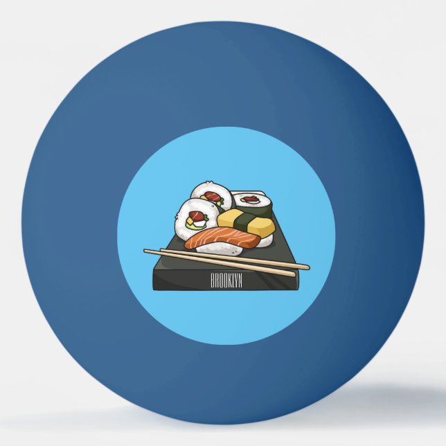 Balle De Ping Pong Illustration de sushi (Devant)