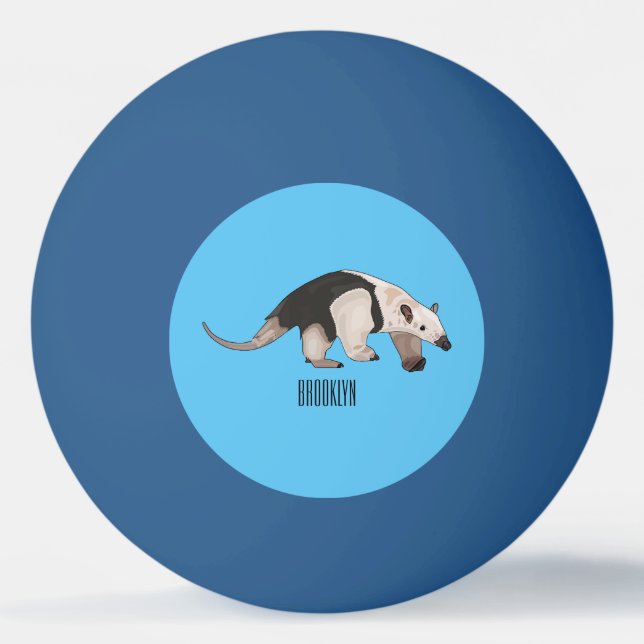 Balle De Ping Pong Illustration de Tamandua (Devant)