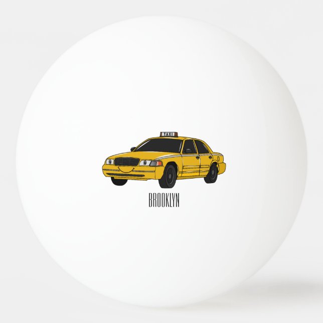 Balle De Ping Pong Illustration de taxi (Devant)