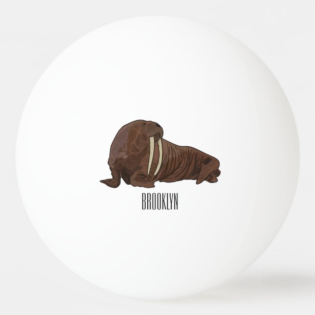 Balle De Ping Pong Illustration de Walrus (Devant)