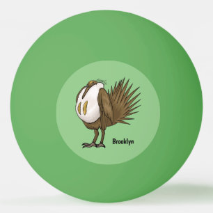 Balle De Ping Pong Illustration d'oiseau de tétras des armoises
