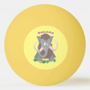 Balle De Ping Pong Illustration drôle de mammouth laineux