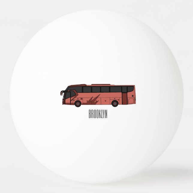 Balle De Ping Pong Illustration du bus (Devant)