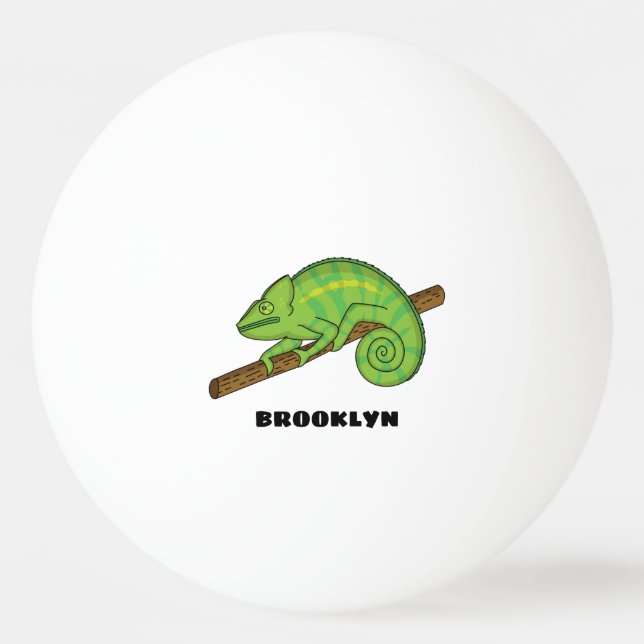 Balle De Ping Pong Illustration du caméléon de la parson (Devant)