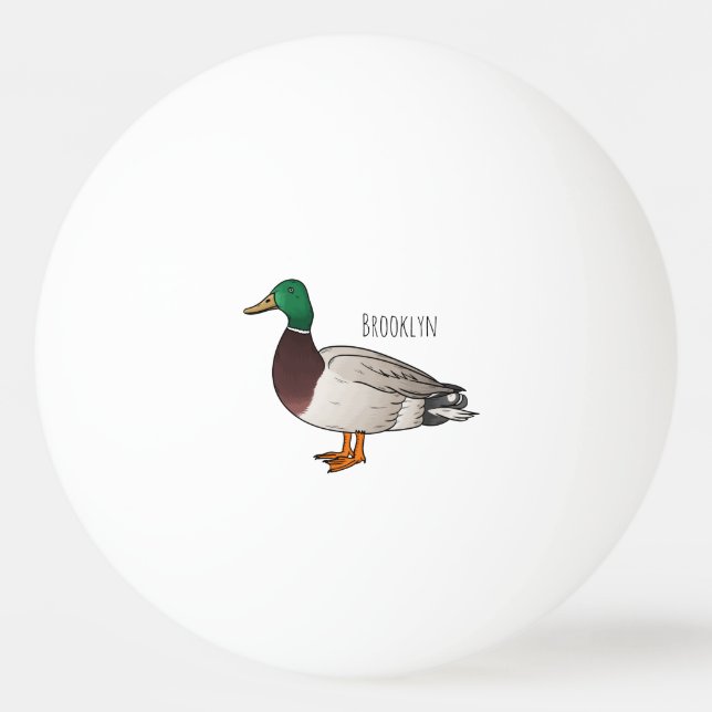 Balle De Ping Pong Illustration du canard de Majard (Devant)