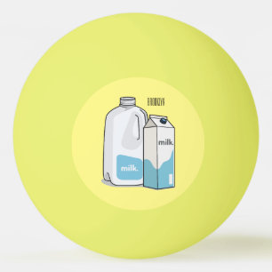 Balle De Ping Pong Illustration du lait