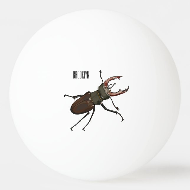 Balle De Ping Pong Illustration du scarabée de stade (Devant)