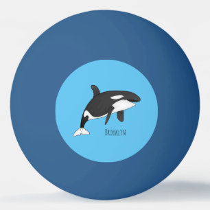 Balle De Ping Pong Illustration d'une baleine tueuse