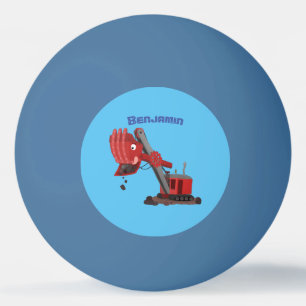 Balle De Ping Pong Illustration d'une pelle à vapeur rouge mou