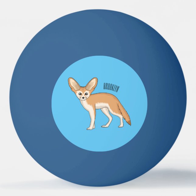 Balle De Ping Pong Illustration Fennec fox (Devant)