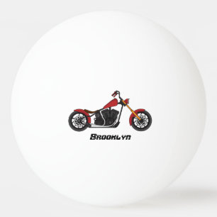 Balle De Ping Pong Illustration motocyclette de style hélicoïdal