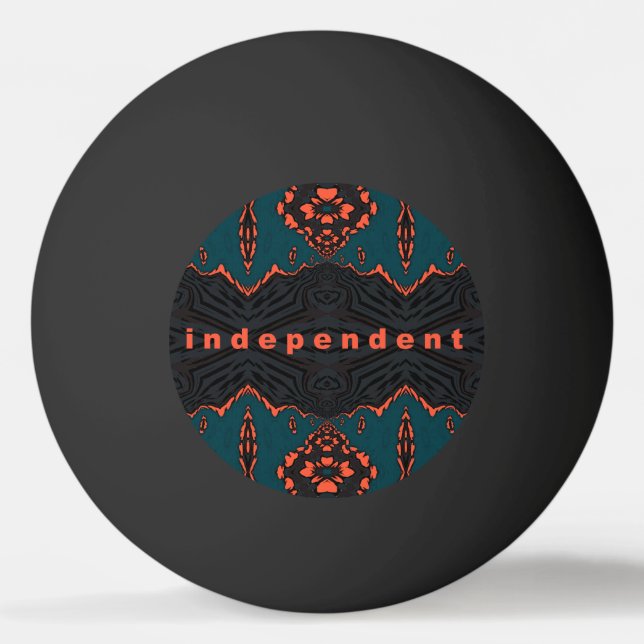 Balle De Ping Pong Indépendant et fier (Devant)