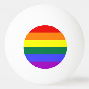 Balle De Ping Pong Indicateur de la fierté arc-en-ciel