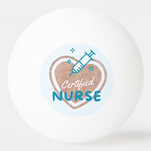 Balle De Ping Pong Infirmière certifiée (Devant)
