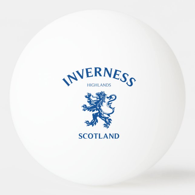 Balle De Ping Pong INVERNESS Ecosse (Devant)