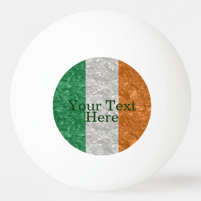 Balle De Ping Pong Ireland Flag (Devant)