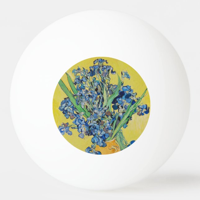 Balle De Ping Pong Irises Vincent van Gogh (Devant)