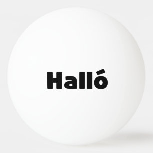 Balle De Ping Pong Islandais Halló { Hello ) Íslenska