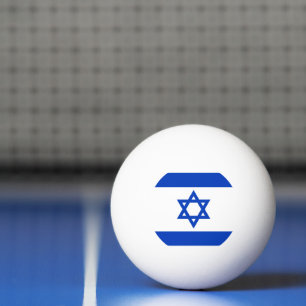 Balle De Ping Pong Israël drapeau patriotique moderne