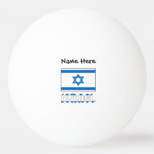 Balle De Ping Pong Israël et Drapeau Israélien Personnalisés 
