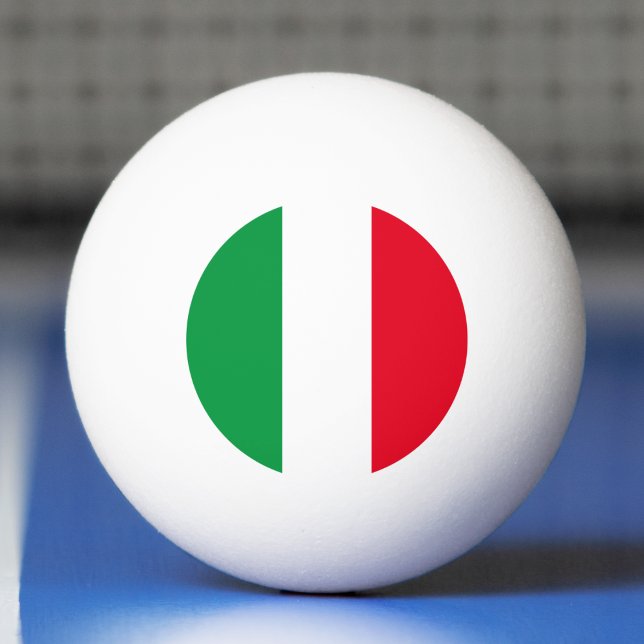 Balle De Ping Pong Italie Drapeau italien Rouge Blanc Vert Italia (Italy Italian Flag Red White Green Italia Ping Pong Ball)