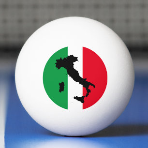 Balle De Ping Pong Italie Drapeau italien Rouge Blanc Vert Italia Car