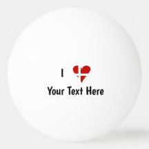 J'aime (Cœur Drapeau Danois) Texte Personnalisé