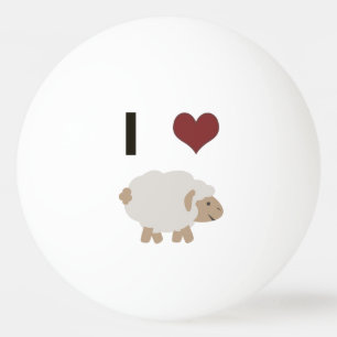 Balle De Ping Pong Je coeur (amour) Ewe (toi)