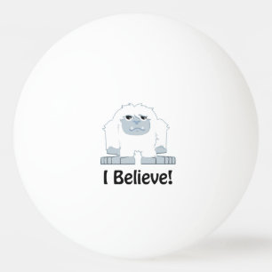 Balle De Ping Pong Je Crois ! Cute Yeti