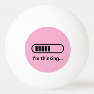 Balle De Ping Pong Je réfléchis... Barre de progression rose Minimali