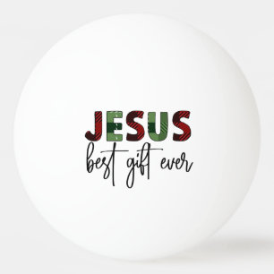 Balle De Ping Pong Jésus est le meilleur cadeau de Noël chrétien