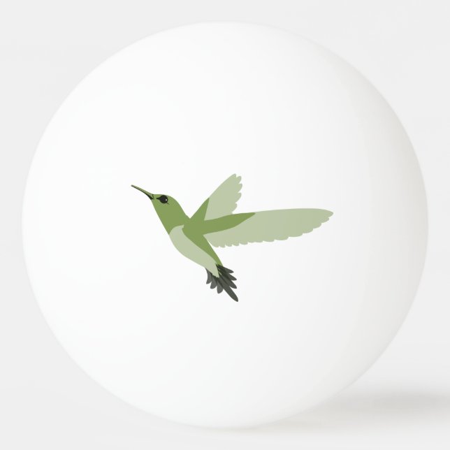 Balle De Ping Pong Joli colibri vert (Devant)