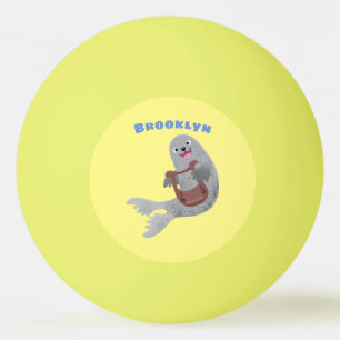 Balle De Ping Pong Joli dessin animé sur le phoque du Groenland