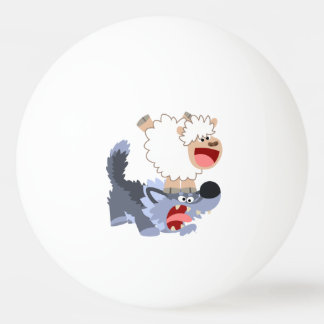 Balle De Ping Pong Joli Dessin Joué Mouton et Wolf Ping Pong Ball