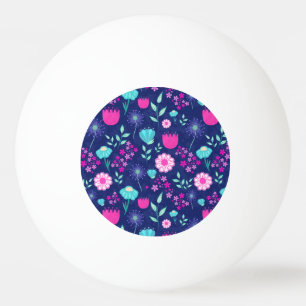 Balle De Ping Pong Joli fond à motif floral