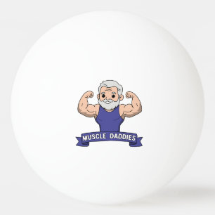 Balle De Ping Pong Joli Kawaii Muscle Daddy Barbu Bodybuilder
