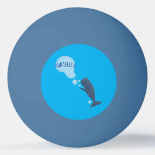 Balle De Ping Pong Jolie baleine à sperme soufflant bulles dessin